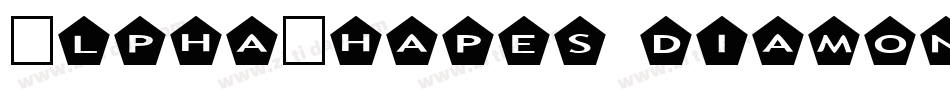 AlphaShapes diamonds 2字体转换